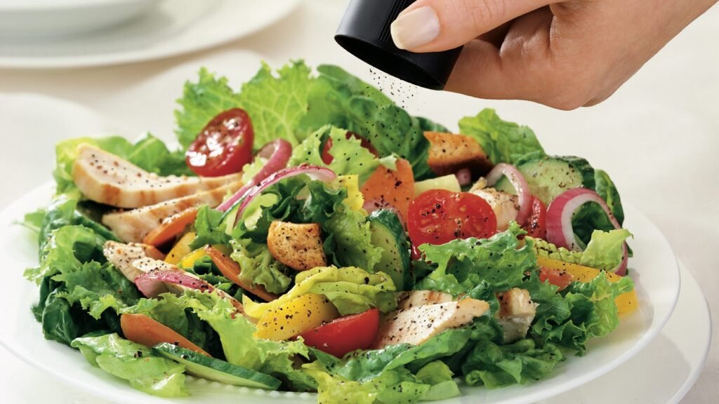 green chicken salad