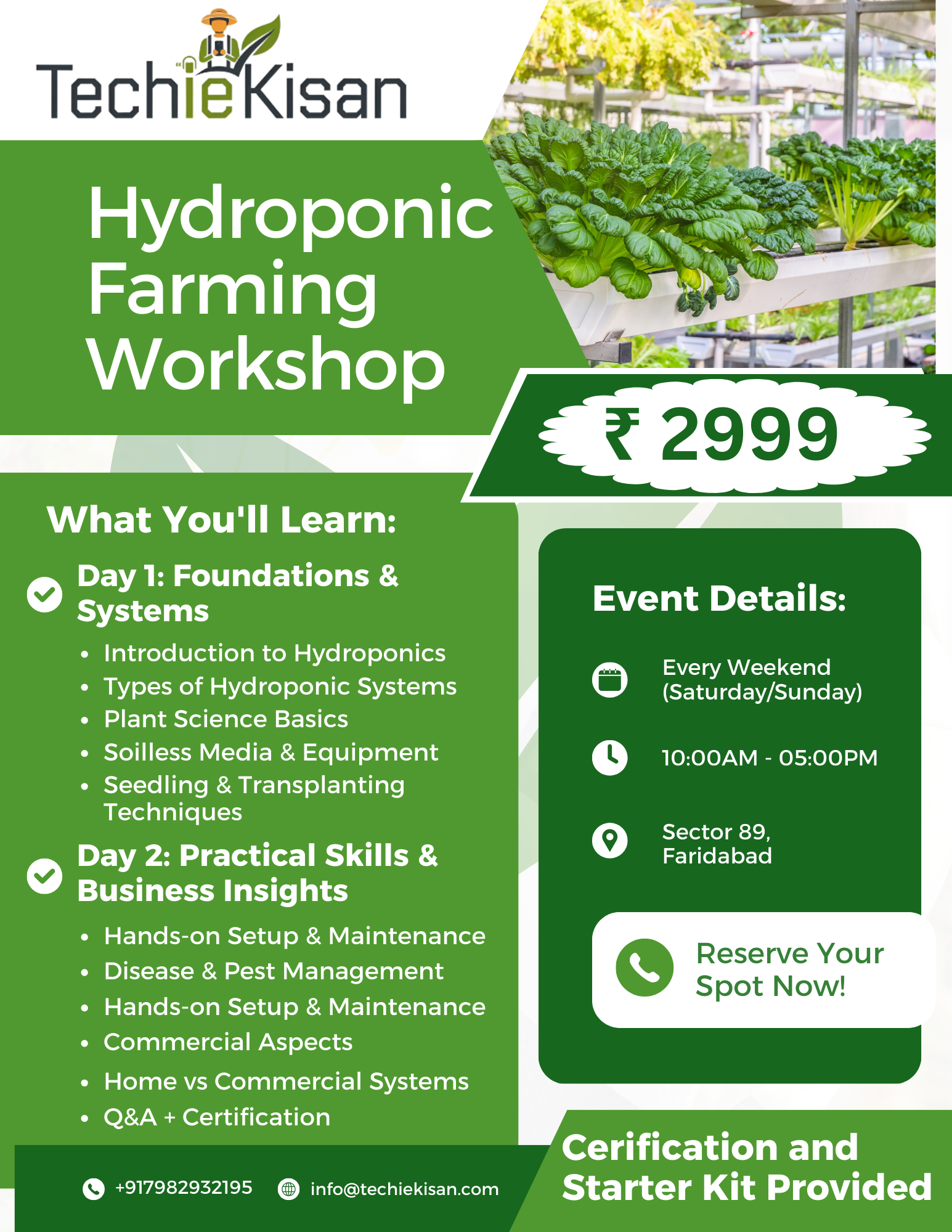 2-Day Hydroponic Training Workshop