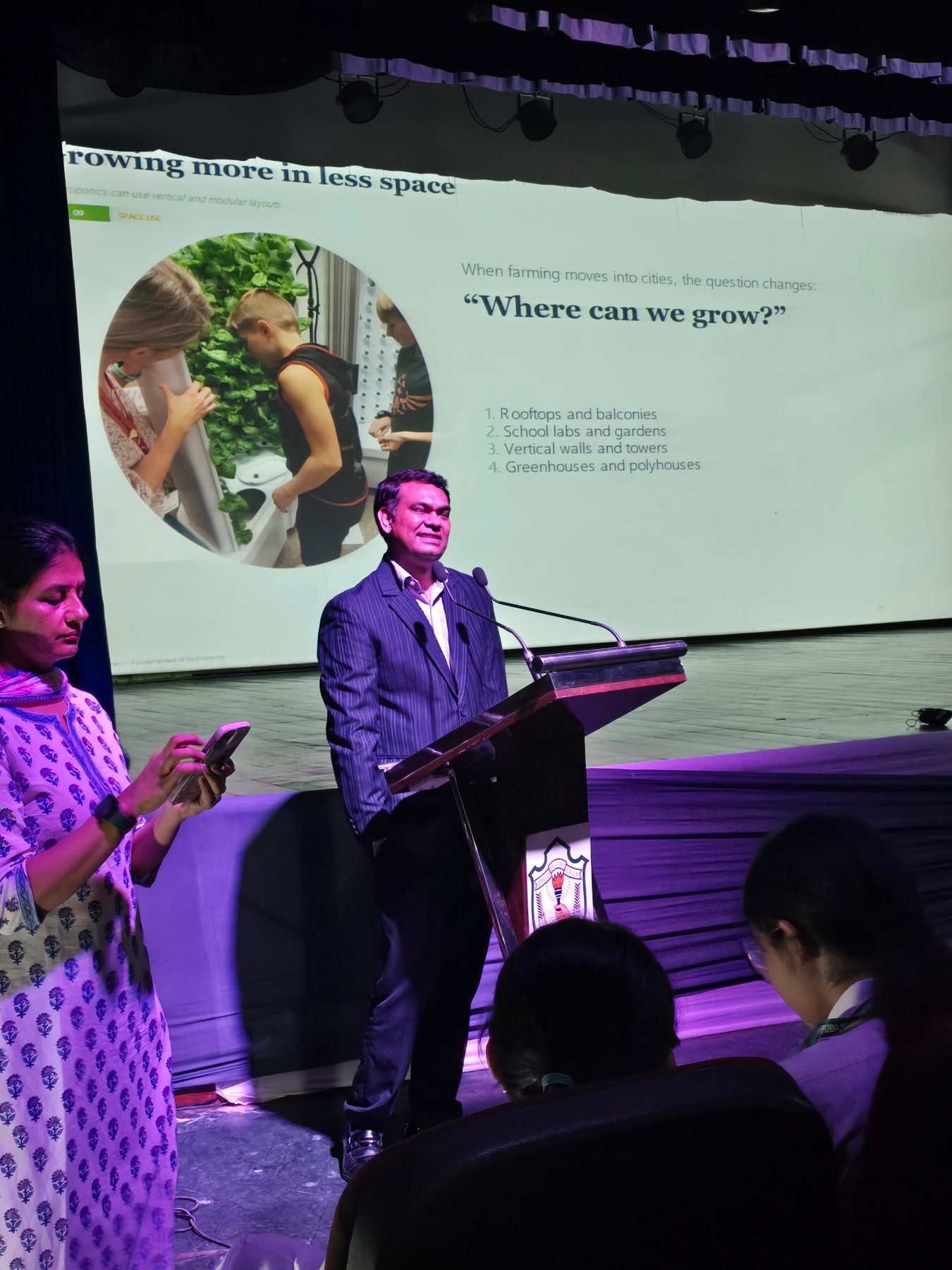 Where can we grow — rooftops, balconies and school labs, discussed with Class VIII at DPS Faridabad